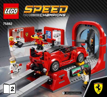 Bauanleitungen LEGO - Speed Champions - 75882 - Ferrari FXX K & Entwicklungszentrum: Page 1