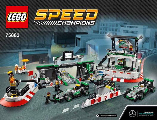 Bauanleitungen LEGO - Speed Champions - 75883 - MERCEDES AMG PETRONAS Formula One™ Team: Page 1