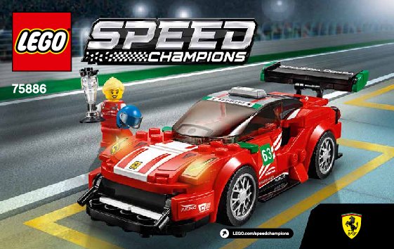 Bauanleitungen LEGO - 75886 - Ferrari 488 GT3 “Scuderia Corsa”: Page 1