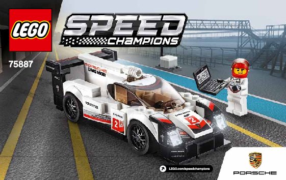 Bauanleitungen LEGO - 75887 - Porsche 919 Hybrid: Page 1