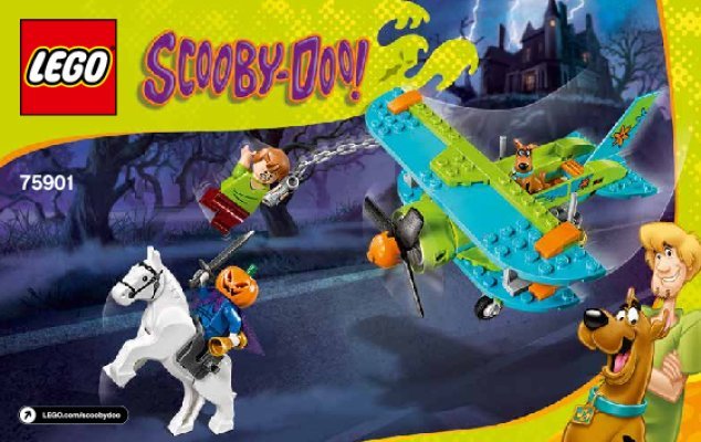 Bauanleitungen LEGO - Scooby Doo - 75901 - Abenteuer im geheimnisvollen Flugzeug: Page 1