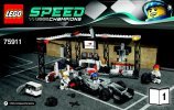 Bauanleitungen LEGO - Speed Champions - 75911 - McLaren Mercedes Boxenstopp: Page 1