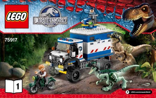 Bauanleitungen LEGO - Jurassic World - 75917 - Raptor-Randale: Page 1