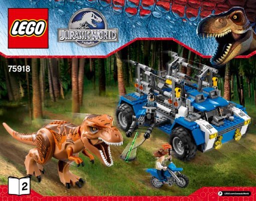 Bauanleitungen LEGO - Jurassic World - 75918 - Auf der Fährte des T-Rex: Page 1