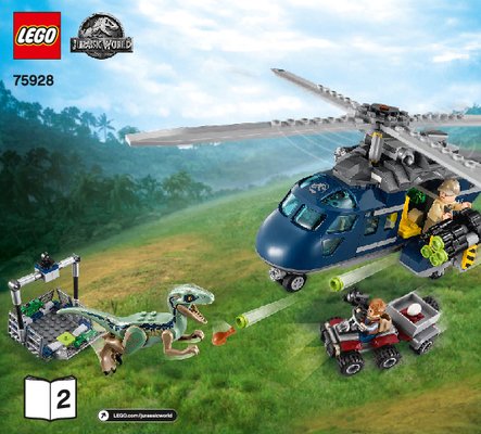 Bauanleitungen LEGO - 75928 - Blue's Helicopter Pursuit: Page 1