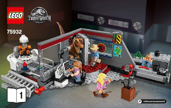 Bauanleitungen LEGO - 75932 - Jurassic Park Velociraptor Chase: Page 1