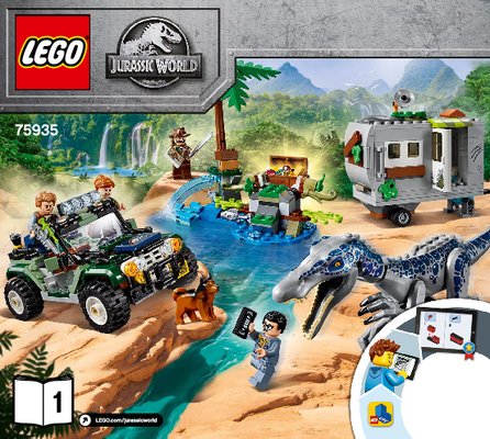 Bauanleitungen LEGO - 75935 - Baryonyx Face-Off: The Treasure Hunt: Page 1