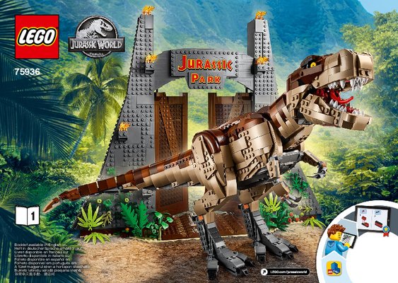 Bauanleitungen LEGO - 75936 - Jurassic Park: T. rex Rampage: Page 1