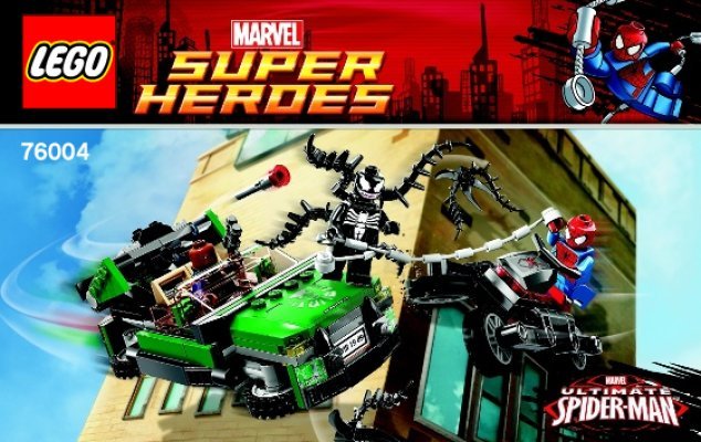 Bauanleitungen LEGO - Marvel Super Heroes - 76004 - Spider-Man™: Jagd im Spider-Cycle: Page 1