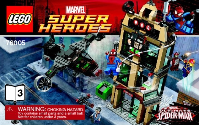 Bauanleitungen LEGO - Marvel Super Heroes - 76005 - Spider-Man™: Einsatz am Daily Bugle: Page 1