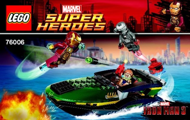 Bauanleitungen LEGO - Marvel Super Heroes - 76006 - Iron Man™: Extremis™-Speedboot-Einsatz: Page 1