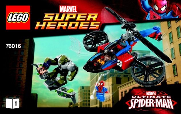 Bauanleitungen LEGO - Marvel Super Heroes - 76016 - Rettung mit dem Spider-Helikopter: Page 1