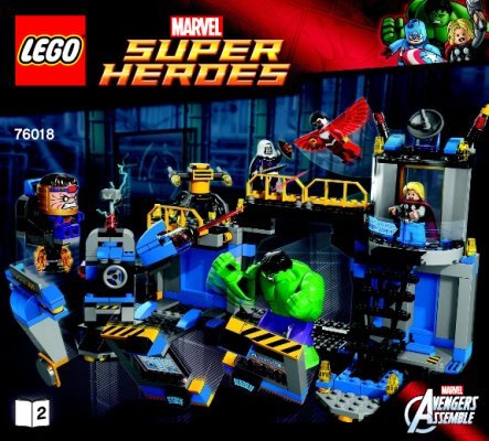 Bauanleitungen LEGO - Marvel Super Heroes - 76018 - Hulks Labor Smash: Page 1