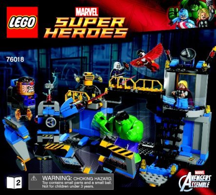 Bauanleitungen LEGO - Marvel Super Heroes - 76018 - Hulks Labor Smash: Page 1