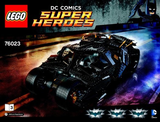 Bauanleitungen LEGO - DC Comics Super Heroes - 76023 - The Tumbler: Page 1