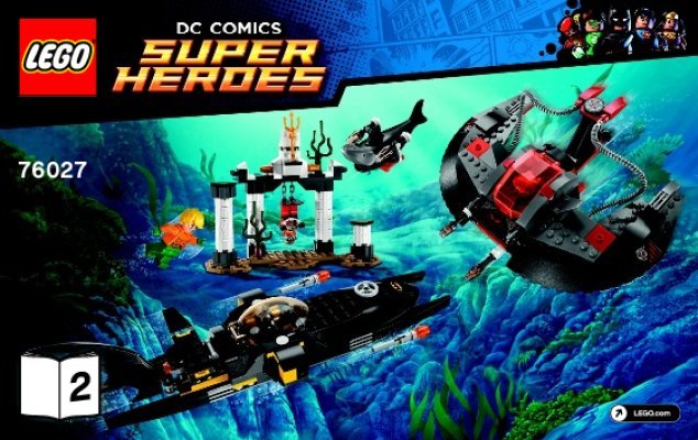 Bauanleitungen LEGO - DC Comics Super Heroes - 76027 - Black Mantas Angriff in der Tiefsee: Page 1