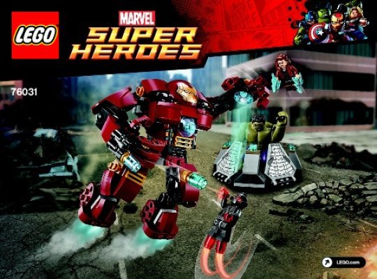 Bauanleitungen LEGO - Marvel Super Heroes - 76031 - Hulkbuster Rettungsmission: Page 1