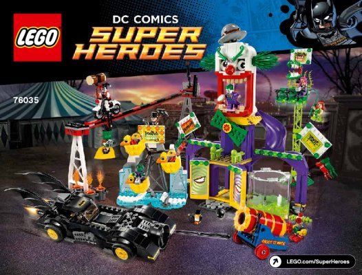 Bauanleitungen LEGO - DC Comics Super Heroes - 76035 - Joker-Land: Page 1