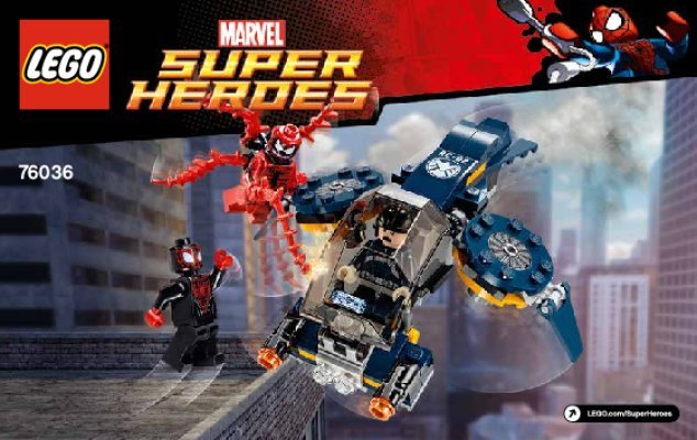 Bauanleitungen LEGO - Marvel Super Heroes - 76036 - Carnages Attacke auf SHIELD: Page 1