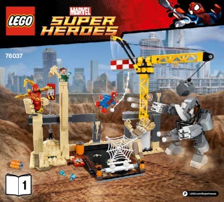 Bauanleitungen LEGO - Marvel Super Heroes - 76037 - Rhino und Sandman - Allianz der Superschurken: Page 1