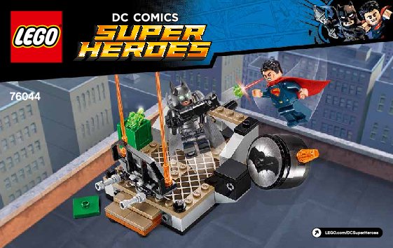 Bauanleitungen LEGO - DC Comics Super Heroes - 76044 - Duell der Superhelden: Page 1