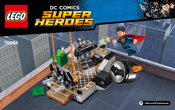 Bauanleitungen LEGO - DC Comics Super Heroes - 76044 - Duell der Superhelden: Page 1