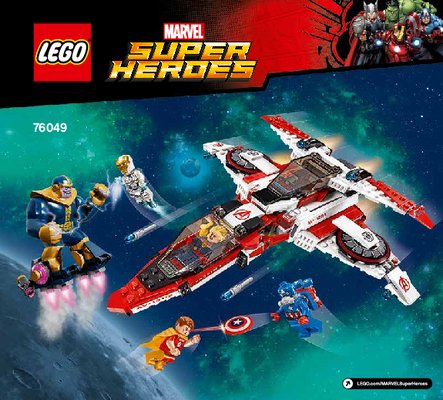 Bauanleitungen LEGO - Marvel Super Heroes - 76049 - Avenjet Weltraummission: Page 1