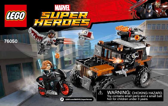 Bauanleitungen LEGO - Marvel Super Heroes - 76050 - Crossbones gefährlicher Raub: Page 1