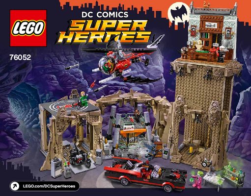 Bauanleitungen LEGO - DC Comics Super Heroes - 76052 - Batman™ (TV-Klassiker) – Bathöhle: Page 1