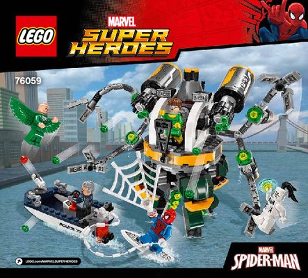 Bauanleitungen LEGO - Marvel Super Heroes - 76059 - Spider-Man: Doc Ocks Tentakelfalle: Page 1