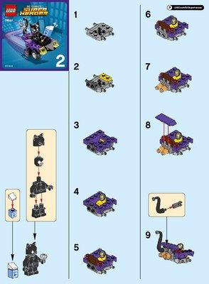 Bauanleitungen LEGO - DC Comics Super Heroes - 76061 - Mighty Micros: Batman™ vs. Catwoman™: Page 1