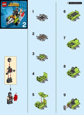 Bauanleitungen LEGO - DC Comics Super Heroes - 76062 - Mighty Micros: Robin™ vs. Bane™: Page 1