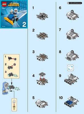 Bauanleitungen LEGO - DC Comics Super Heroes - 76063 - Mighty Micros: The Flash™ vs. Captain Cold™: Page 1