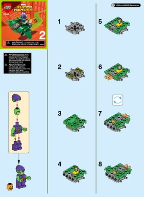 Bauanleitungen LEGO - Marvel Super Heroes - 76064 - Mighty Micros: Spider-Man vs. Green Goblin: Page 1