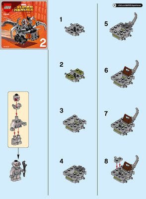 Bauanleitungen LEGO - Marvel Super Heroes - 76066 - Mighty Micros: Hulk vs. Ultron: Page 1