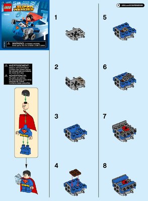 Bauanleitungen LEGO - DC Comics Super Heroes - 76068 - Mighty Micros: Superman™ vs. Bizarro™: Page 1