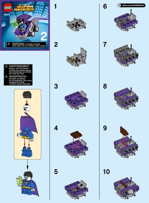 Bauanleitungen LEGO - DC Comics Super Heroes - 76068 - Mighty Micros: Superman™ vs. Bizarro™: Page 1