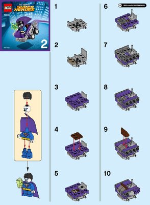 Bauanleitungen LEGO - DC Comics Super Heroes - 76068 - Mighty Micros: Superman™ vs. Bizarro™: Page 1