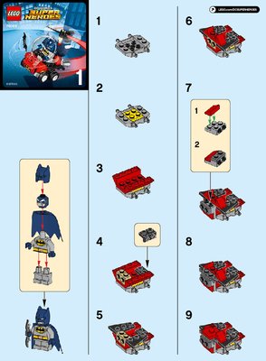 Bauanleitungen LEGO - DC Comics Super Heroes - 76069 - Mighty Micros: Batman™ vs. Killer Moth™: Page 1