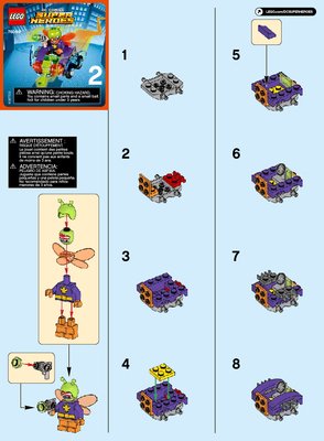 Bauanleitungen LEGO - DC Comics Super Heroes - 76069 - Mighty Micros: Batman™ vs. Killer Moth™: Page 1