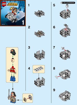 Bauanleitungen LEGO - DC Comics Super Heroes - 76070 - Mighty Micros: Wonder Woman™ vs. Doomsday™: Page 1