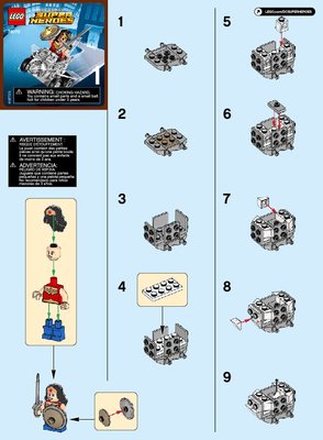 Bauanleitungen LEGO - DC Comics Super Heroes - 76070 - Mighty Micros: Wonder Woman™ vs. Doomsday™: Page 1