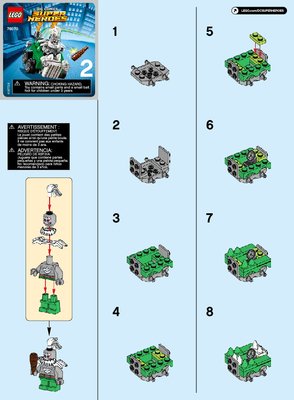 Bauanleitungen LEGO - DC Comics Super Heroes - 76070 - Mighty Micros: Wonder Woman™ vs. Doomsday™: Page 1