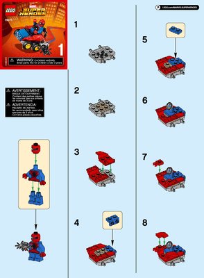 Bauanleitungen LEGO - Marvel Super Heroes - 76071 - Mighty Micros: Spider-Man vs. Scorpion: Page 1