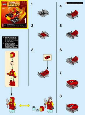 Bauanleitungen LEGO - Marvel Super Heroes - 76072 - Mighty Micros: Iron Man vs. Thanos: Page 1