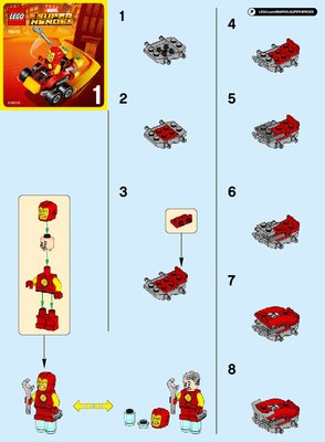 Bauanleitungen LEGO - Marvel Super Heroes - 76072 - Mighty Micros: Iron Man vs. Thanos: Page 1