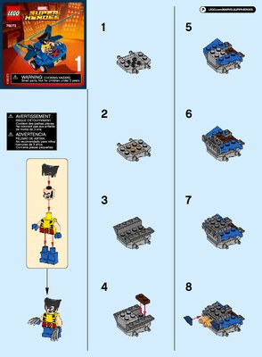 Bauanleitungen LEGO - Marvel Super Heroes - 76073 - Mighty Micros: Wolverine vs. Magneto: Page 1