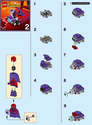 Bauanleitungen LEGO - Marvel Super Heroes - 76073 - Mighty Micros: Wolverine vs. Magneto: Page 1