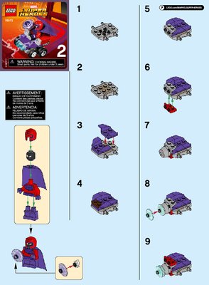 Bauanleitungen LEGO - Marvel Super Heroes - 76073 - Mighty Micros: Wolverine vs. Magneto: Page 1