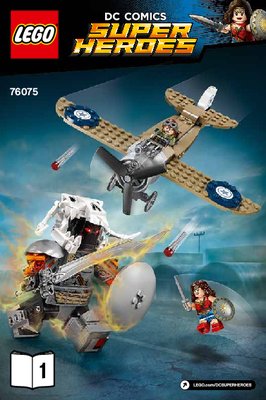 Bauanleitungen LEGO - DC Comics Super Heroes - 76075 - Wonder Woman™ im Action-Getümmel: Page 1